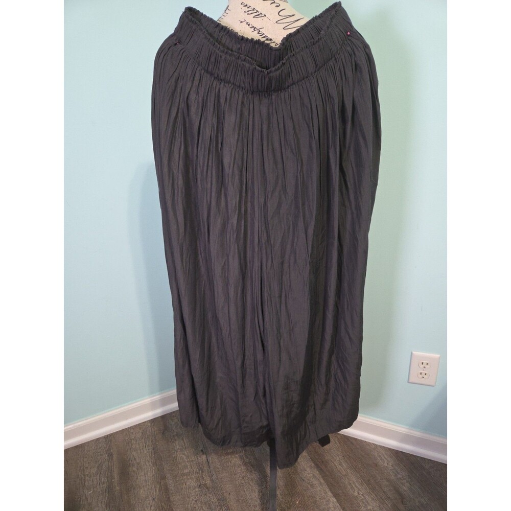 Grade & Gather Wide leg Satin Pants medium